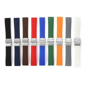 Wholesale Qucik Release Silicone Watch <b>Strap</b> for 18mm 20mm 22mm 24mm Watch Waterproof Sports Universal Watch Band - Product Image 5