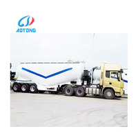 Remolque de cemento Alta capacidad de carga 4 Ejes 40cbm 45ton 60ton Camión de cemento Semirremolque en polvo
