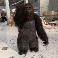 Costume de gorille animatronique réaliste de haute qualité pour parc d'attractions