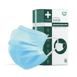 50 Pcs/Box Disposable Masks Daily Use Facemask CE ISO Certification Blue Earloop Face Mask