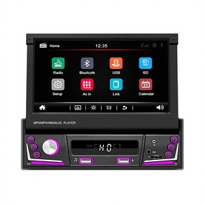เครื่องเล่น MP5 ติดรถยนต์แบบจอภาพพับเก็บได้ขนาด 7 นิ้ว / ฟังก์ชั่น USB ระบุตำแหน่งจอดรถ รองรับการ์ด MP3 ทั่วไป - Product Image 1