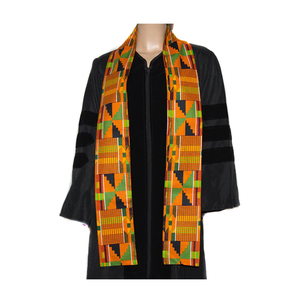 Bán Buôn Giá Rẻ Giá Nhanh Chóng Vận Chuyển 15X150Cm 20X150Cm 15X180Cm Hai Mặt In Ấn Phi Kente Vải Khăn - Product Image 3