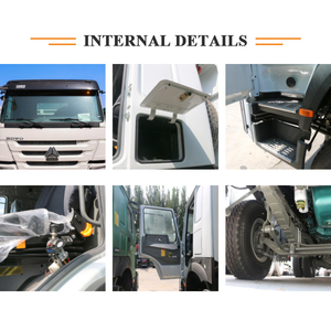รถบรรทุกหนักใหม่ SINOTRUK-HOWO ยูโร 2 ดีเซล 12 ล้อ 8x4 375 แรงม้า 20 ตัน พวงมาลัยซ้าย กล้องมองหลัง 12 สูบ จอสัมผัส - Product Image 4