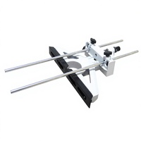 Adaptateur de rail de guidage en aluminium et plastique pour micro-réglage de table de guidage, plage d'ajustement 25 mm 297-350 mm pour le travail du bois