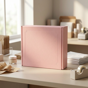 Scatola Pieghevole in Cartone Ondulato Personalizzata con Logo Stampato, Foderata in Spugna, per Imballaggio di Cosmetici, Prodotti per la Cura della Pelle ed E-commerce - Product Image 2