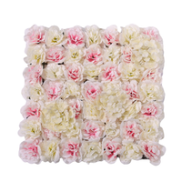 Vente en Gros Rose Blanche 3D Mariage Rose Décoration Personnalisée Fleurs Artificielles Panneaux Muraux