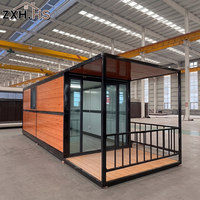 Maison conteneur pliable personnalisable pour logement temporaire et camp de construction