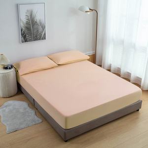 Sábana Ajustable Naranja Claro para Conexión a Tierra, de Algodón Orgánico con Fibra de Plata, Bordada, 400 Hilos, Grado Hospitalario, para Hogar y Hotel - Product Image 3