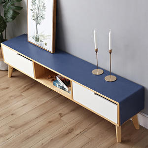 ผ้าคลุมตู้ทีวี PVC สีพื้น ผ้าปูโต๊ะกันน้ำ สไตล์นอร์ดิก สำหรับใช้ในบ้าน ผ้าคลุมกันฝุ่นแบบย้อมสีเรียบ - Product Image 1