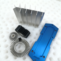 Usinage CNC de précision, dissipateur thermique en aluminium extrudé, traitement de surface anodisé, industriel