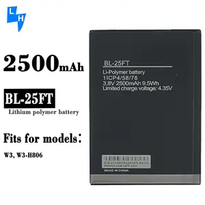 BL-25FT Baterai HP W3 2500MAh untuk Baterai Tecno W3
