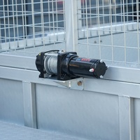 Remorque utilitaire pliable pour le transport de voitures, avec cage en acier robuste pour trois chevaux, finition galvanisée à chaud et capacité de charge de 2 tonnes