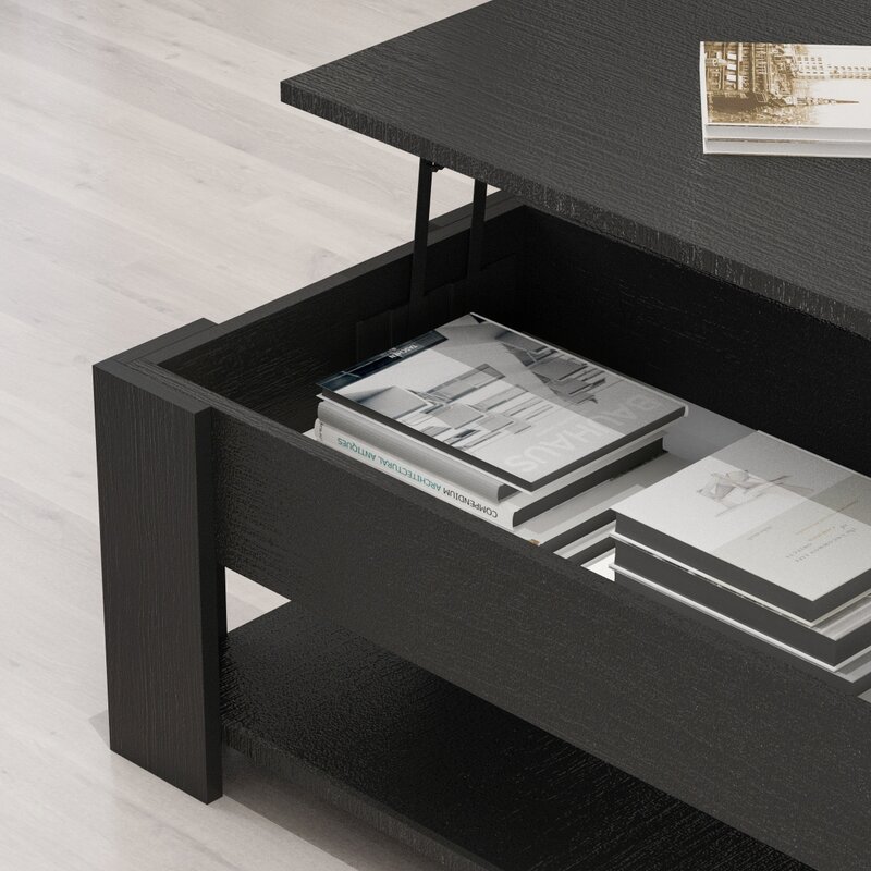 coffee table black with storage