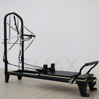 Tmax Pilates Reformer untuk Studio Pilates Reformer dengan Half Trapeze Tower Reformer De Pilates Mesin Pelapis Khusus CE ISO