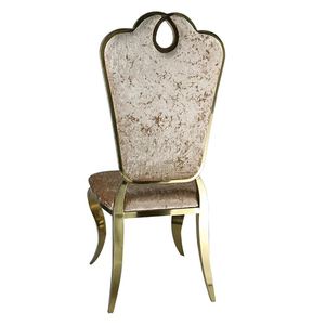 Antiguo salón negro tela de Metal moderno de muebles en Malasia marfil oro brazos General Hotel sillas cojín - Product Image 2
