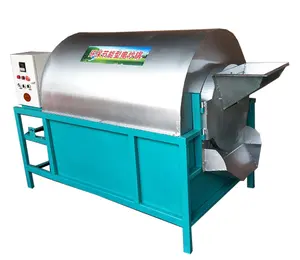 Hot sale electric and gas type sunflower seeds soybean roasting machine sesame chestnut nuts coffee peanut roaster machine