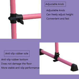 Barra <span class=keywords><strong>de</strong></span> Ballet Móvil <span class=keywords><strong>de</strong></span> Alta Capacidad y Altura Ajustable para Uso en el Hogar, Estudio <span class=keywords><strong>de</strong></span> Danza o Escuela, Poste <span class=keywords><strong>de</strong></span> Ejercicio Móvil para Interiores - Product Image 4