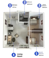 Maison préfabriquée extensible isolée de 20 pieds ou 40 pieds, 2 à 5 chambres, design moderne, pour hôtel, villa, usage portable, préfabriqué de luxe