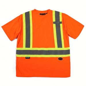 Uniformes de Trabajo Reflectantes Fluorescentes OEM/ODM, Camisetas de Seguridad Transpirables, Absorbentes de Sudor y de Secado Rápido - Product Image 1