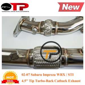 OTP निकास पाइप 02-07 Subalu Impreza WRX/एसटीआई 4.5 "टिप टर्बो-वापस Catback - Product Image 3