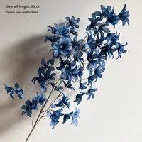 Anggrek Phalaenopsis Sutra & Plastik Buatan, Panjang 90cm, Tahan Lama 3-5 Tahun, Dekorasi Langit-langit Pernikahan