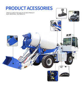 Nhà máy độ xoay tự tải trộn bê tông xe tải tự động cho ăn 2m3 3m3 công suất cao trộn bê tông - Product Image 6