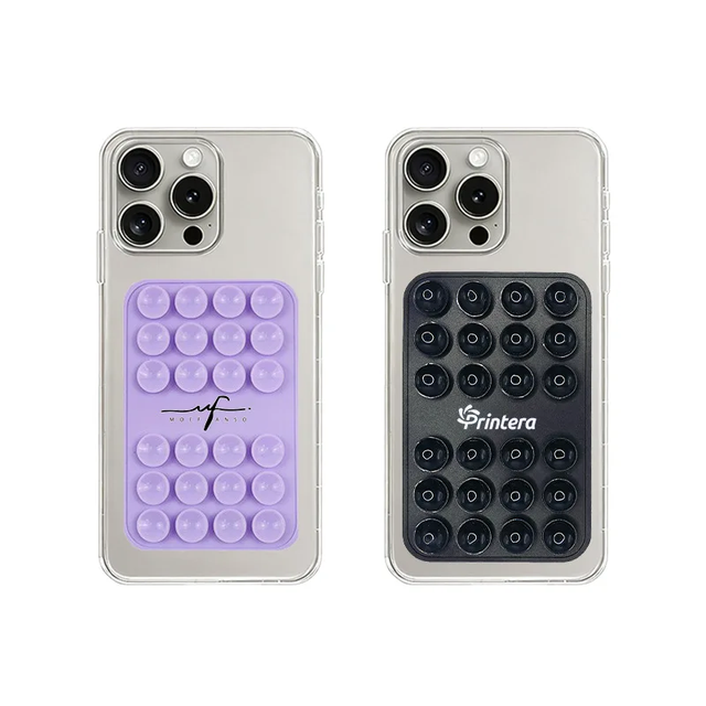 Customized Logo 24-Cup Anti-Slip Silicone Suction Cup Phone Stand with Grip Anti-Skid Laptop Stand Accessories