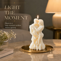 Embrace Sculpturale Geurende Wax 3D Liefdesbeeld Kaars Romantische Huwelijksverjaardag Valentijnsdag Huisdecoratie Decoratief Cadeau Kaars