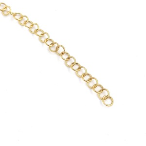 Anillo Abierto de Acero Inoxidable, Chapado en Oro de 18K, Accesorio de Conexión para Joyería DIY - Product Image 4