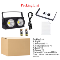 200W COB Blanc Chaud et Blanc Froid 2in1 LED 200W 2 Yeux Audience DMX512 COB Blinder Light