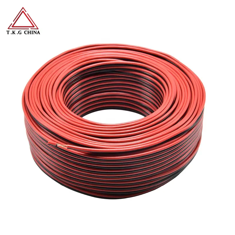 Professional Black And Red Color 10 AWG Bulk Flat Speaker And Headphone Splitter Audio Cable Wire For Speaker