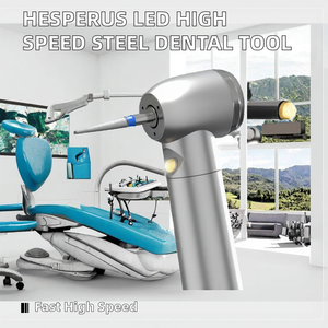 Hesperus Haute Qualité Pièce à main dentaire électrique à LED haute vitesse en acier inoxydable à bouton-poussoir, 3 jets d'eau, Classe II CE - Product Image 2