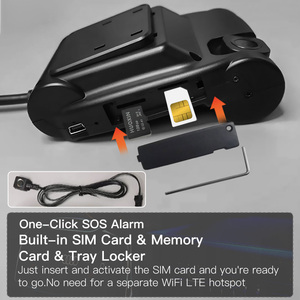 เครื่องบันทึก HN-8901ติดรถยนต์แบบไฟร์คอร์1080P Dash กล้องคู่กล่องดำ4G Dashcam พร้อม GPS ADAS DSM BSD - Product Image 2