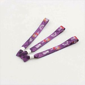 Bracelets en tissu personnalisés par sublimation avec fermoir en plastique, style sport et mode, pour fêtes - Product Image 3