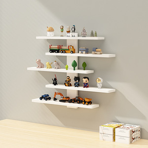 Estante de Almacenamiento de PVC para Pared, Diseño Multicapa, Sin Perforaciones, Hecho a Mano, para Baño - Product Image 3