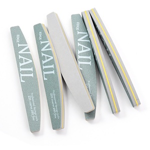 Cạnh Nail Logo Màu Xanh Lá Cây Sanding Đệm Màu Vàng Nhựa Lõi Miếng Bọt Biển Nail Phụ Với 220 280 Thô Tốt Phân Cấp Cho Làm Móng Tay - Product Image 6