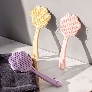 Peigne de massage à logo personnalisé, brosse démêlante ventilée <span class=keywords><strong>pour</strong></span> cheveux bouclés, imperméable, écologique, <span class=keywords><strong>pour</strong></span> salon de coiffure - Product Image 3