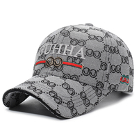 Topi Baseball Unisex 6 Panel Berstruktur dengan Pinggiran Melengkung, Kain Jacquard, Bordir 3D Logo Kustom OEM untuk Sumber Grosir Massal