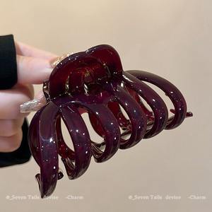 Kadın saç tokası büyük boy köpekbalığı klip yeni High-end başın arka saç tokası - Product Image 2