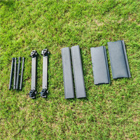 Table pliante IGT 2 unités, camping, portable, tactique, en aluminium, mobilier d'extérieur, robuste, résistant à la rouille, petite table d'extérieur