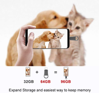 Unidad Flash Ultra Dual USB tipo C para iPhone 15 OTG USB 3,2 Pen Drive 32GB 64GB 128GB 256GB 512GB Metal U Disk