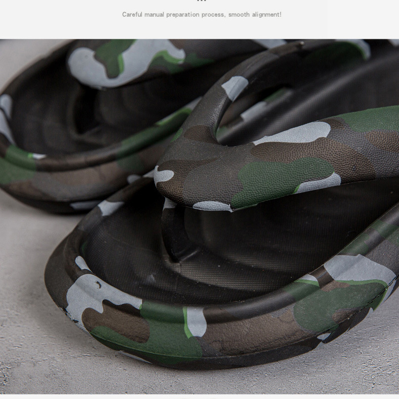 Large Size EVA Slippers Men Summer Outdoor Camouflage Flip-flopsThick Soled Sandals