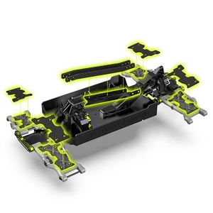 Rlaarlo Camioneta <span class=keywords><strong>RC</strong></span> Monster Crawler a Escala 1:10, 2.4Ghz, 4WD, con Motor sin Escobillas, Chasis de Fibra de Carbono, Aleación CNC y Giroscopio - Product Image 4