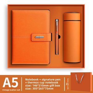 Artículos de Regalo Promocionales de Lujo Personalizados, Cuaderno de Regalo Empresarial, Juego de Regalo de Cuaderno Personalizable con Bolígrafo y Botella - Product Image 3