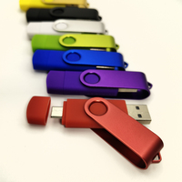 Hot Sale 2 in 1 OTG 8GB 16G 32G 64GB USB Flash Drive (Dual Interface for Android/Phone/Tablet/Computer/Notebook/MacBook) Metal
