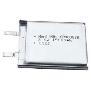 हेनली मैक्स CP403838 3.0V प्राइम लिथियम बैटरी लिथियम मैंगनीज डाइऑक्साइड पाउच बैटरी बुद्धिमान उद्योग के लिए सेल बैटरी