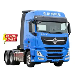 Dongfeng Commercial Vehicle's New Tianlong KX King Edition 600hp 6X4 Diesel Truck Tractor Trailer Left Steering Rear Camera
