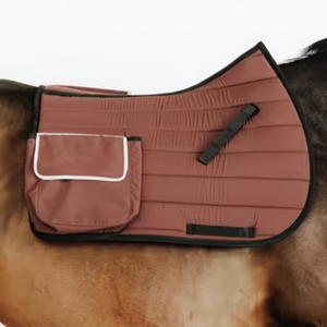 Custom Colors Dressage Horse POCKET Saddle High Quality Cotton Fabric Fleece Adjustable <b>Foam</b> <b>Padding</b> Leather Equestrian Jumping - Product Image 1