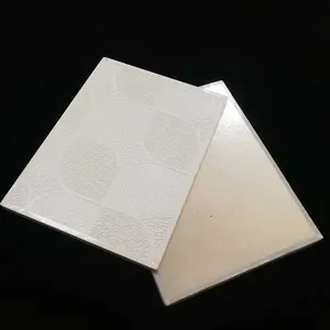 600 × 600 × 7 mm pvc-Gipsdeckenfliese pvc-laminierte falsche Decke