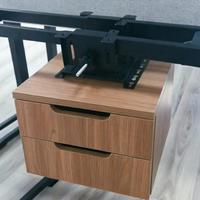 Armoire de rangement suspendue sous table HGG-B multicolore facile à installer